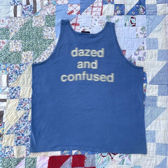 Vintage 90s Over The Edge Dazed and Confused Promo Tank Top Single Stitch Tee XL - Picture 1 of 10
